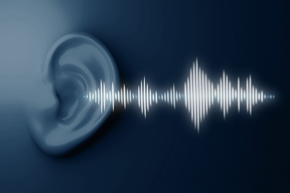 Ondes sonores sortant d’une oreille